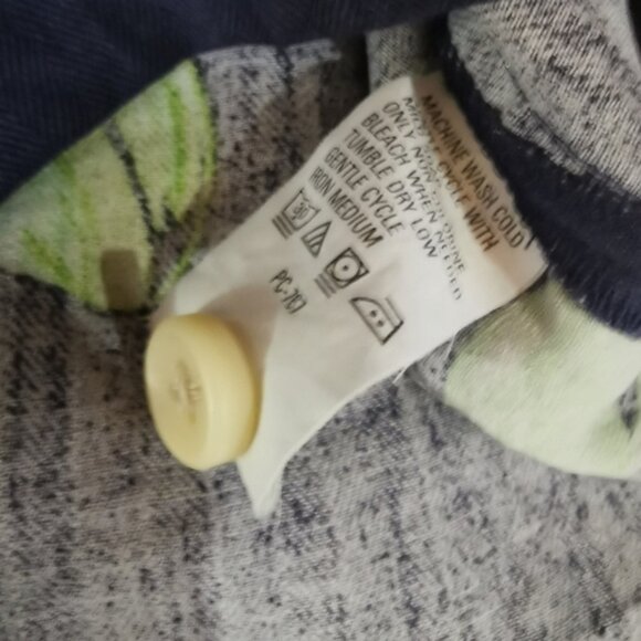 Men's Izod Silk Tropical Short Sleeved Button Down Shirt - Sz S - Picture 7 of 7